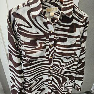 Michael Kors animal print shirt in excellent condition